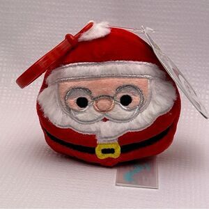 NWT Squishmallows 3.5” NICK SANTA CLAUS Clip On Christmas 2022 Kellytoy NEW